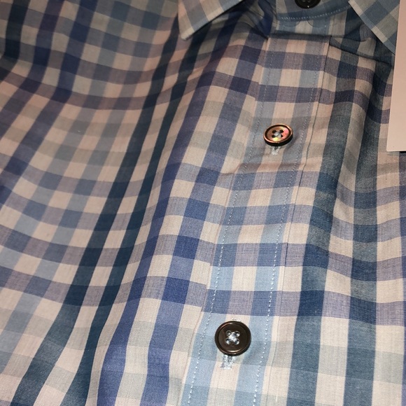 🔥 SALE! $40 for retail $168! NWT Zachary Prell Blue Plaid L/S Shirt - Picture 6 of 9